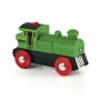 Locomotiva mica verde Brio cu baterii